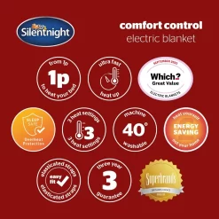 Silentnight Comfort Control Electric Blanket -Sienna Store sncomfortcontrol10 1