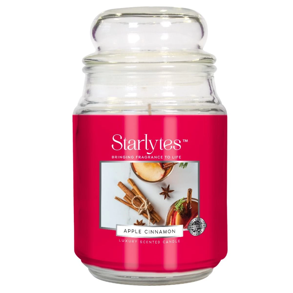 Starlytes 18oz Jar Candle - Apple Cinnamon 4 Starlytes 18oz Jar Candle - Apple Cinnamon - Image 4