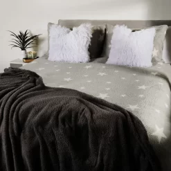 Dreamscene Star Teddy Fleece Duvet Cover Set - Grey -Sienna Store social content week0101 copy