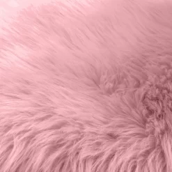 Sienna Faux Fur Sheepskin Rug, Blush Pink - 60 X 90cm -Sienna Store srshpld rug sheepskin blush ss2