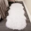 Sienna Faux Fur Sheepskin Rug Runner, White - 60 X 180cm