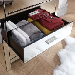 Venetian Mirrored 4 Drawer Chest Of Drawers -Sienna Store ven4drclr 06