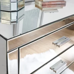 Venetian Mirrored 4 Drawer Chest Of Drawers -Sienna Store ven4drclr 07