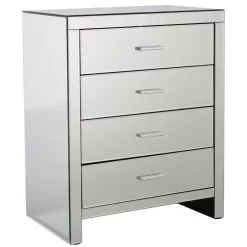 Venetian Mirrored 4 Drawer Chest Of Drawers -Sienna Store ven4drclr venetian 4 drawer chest co 01