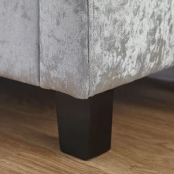 Verona Crushed Velvet Ottoman Bench - Grey -Sienna Store verosbgcv 07