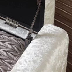 Verona Crushed Velvet Ottoman Bench - Oyster -Sienna Store verosbscv 04